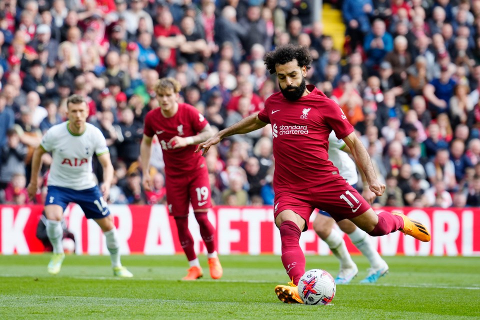 Mohamed Salah converted a penalty to make it 3-0