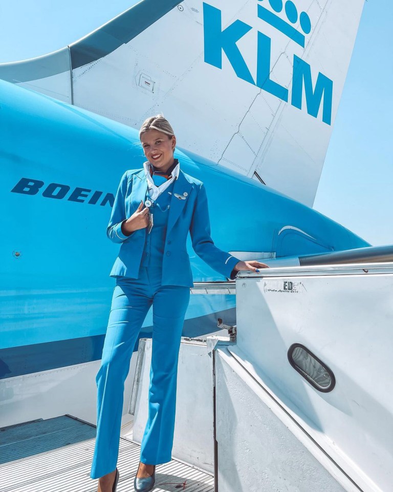 Esther always wanted to be a flight attendant and has been flying with KLM since 2020