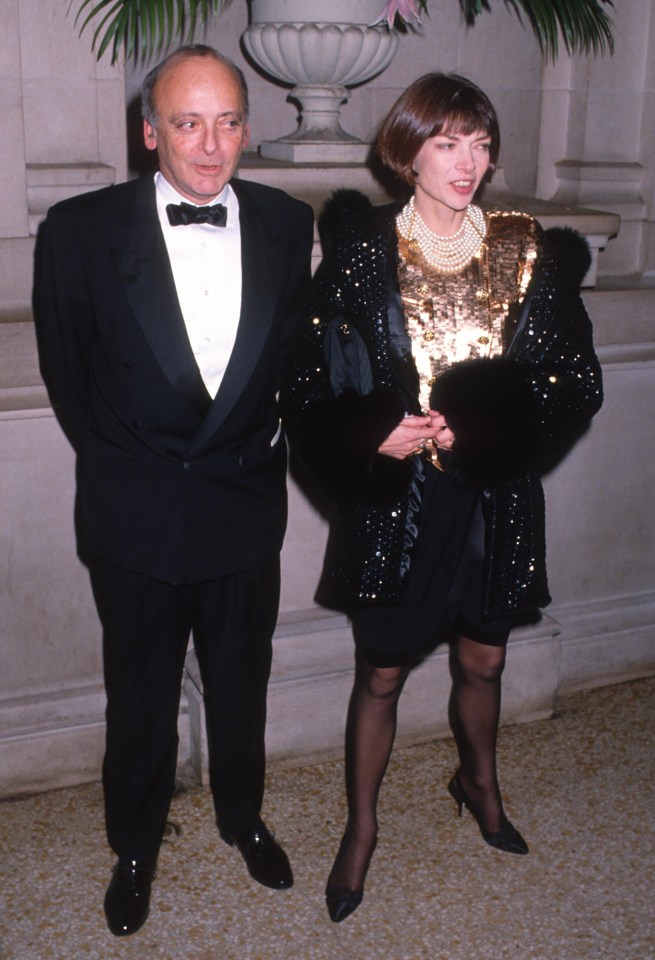 David Shaffer and Anna Wintour at the Metropolitan Museum of Art’s Costume Institute Exhibition Gala in New York City on December 4, 1989