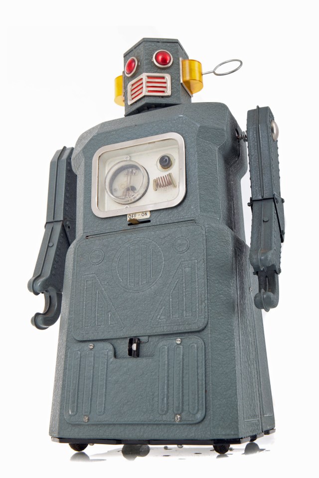 A rare 1957 Radicon toy robot, owned by Lee Garrett from Edinburgh that was worth £8,400