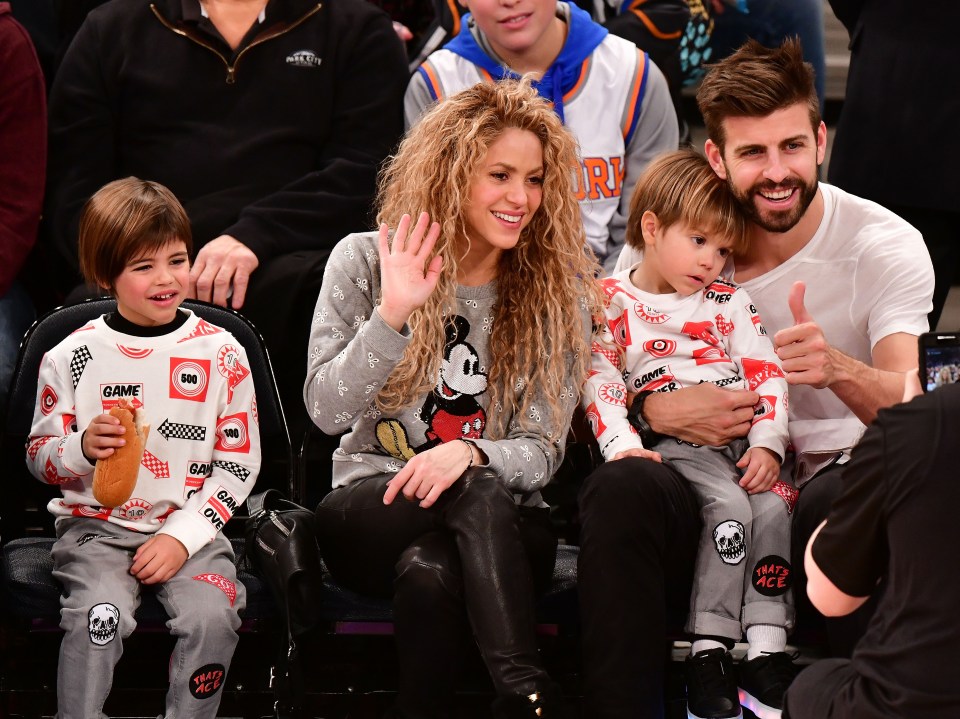 Shakira has now moved Stateside with her two kids Sasha and Milan