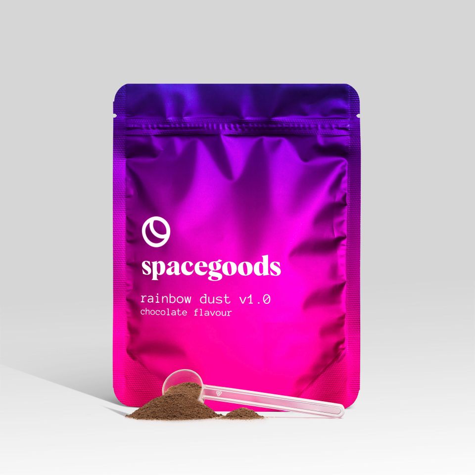 Spacegoods' Rainbow Dust is made with three types of functional mushrooms