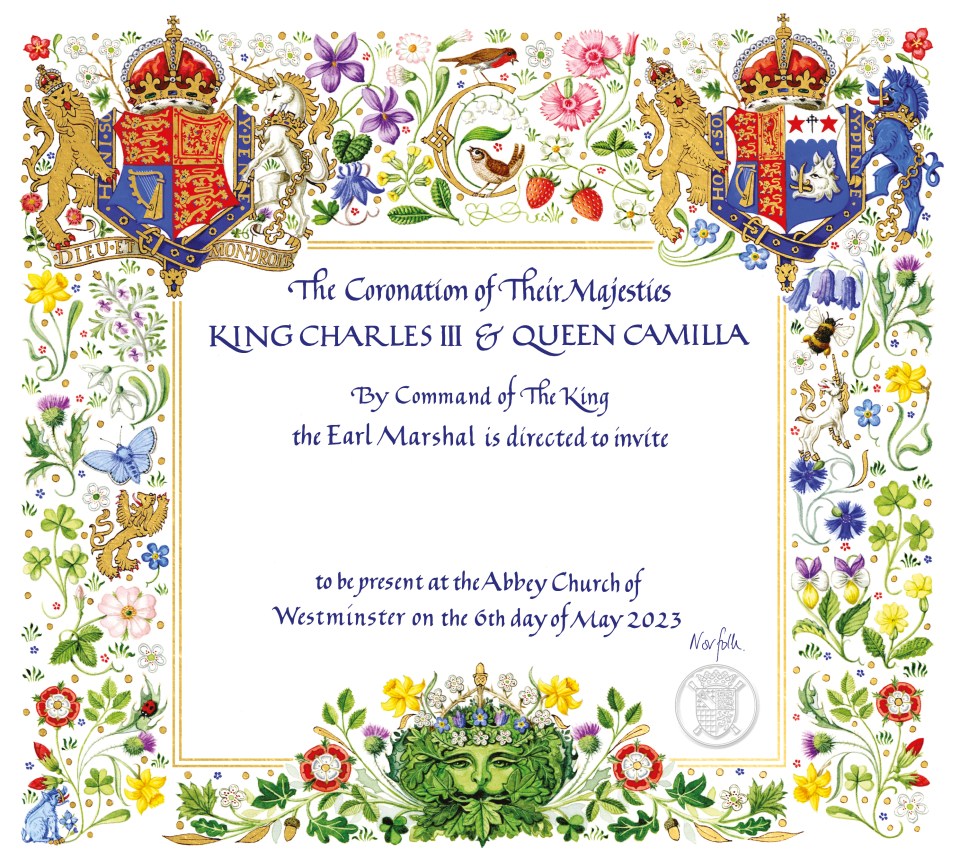 The invite confirms the major change to Camilla's title