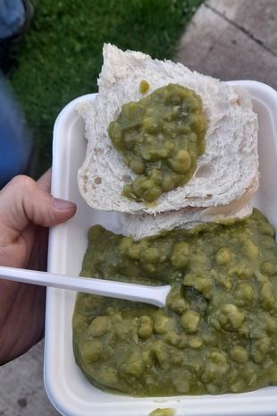 The mushy peas sandwich caused a stir online