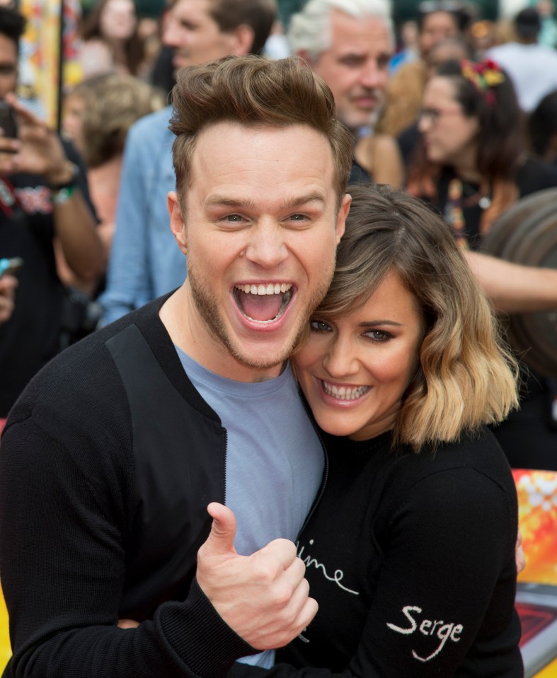 Both Olly and Caroline were close friends, and even presented a series of The X Factor together