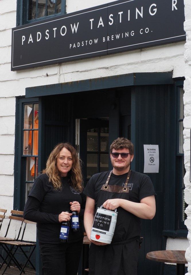 Rebecca Pas and Morgan Dark run the tourist stop-off Padstow Brewery