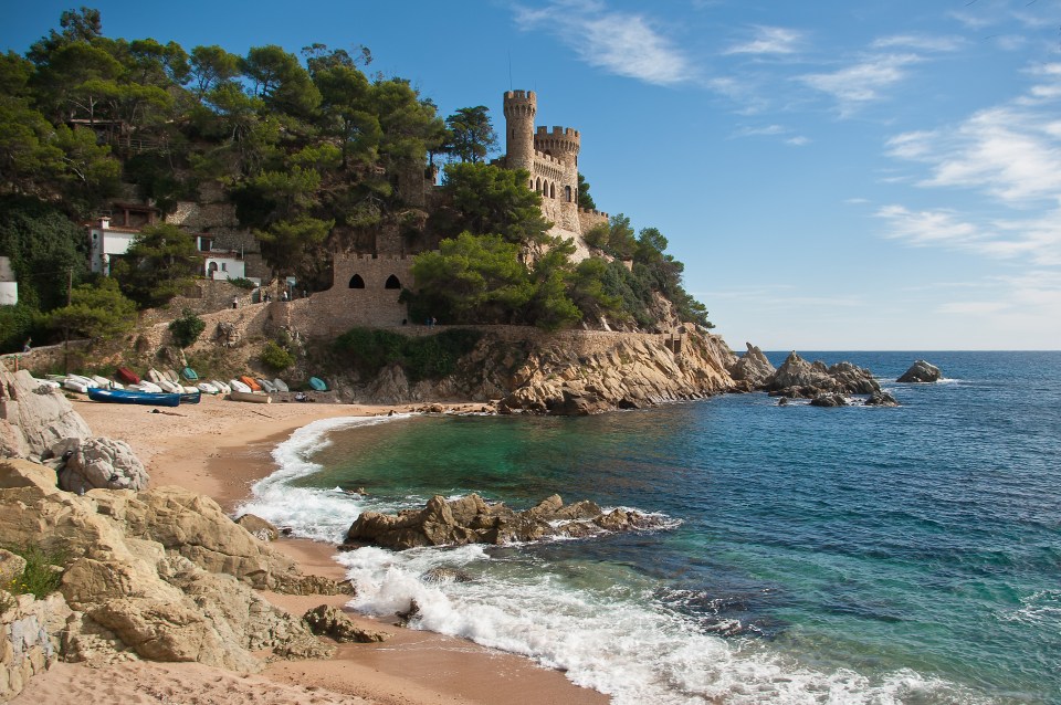 Lloret de Mar is a coastal resort in the region, and it is renowned for its beautiful beaches, turquoise waters, and gorgeous scenery