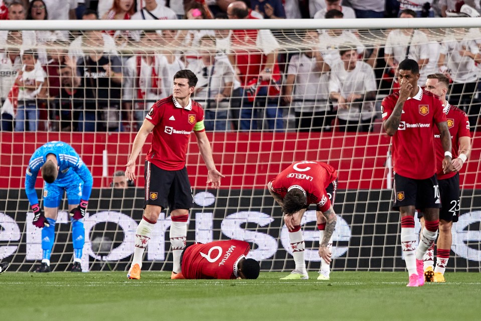 Man United have been knocked out of the Europa League by Sevilla