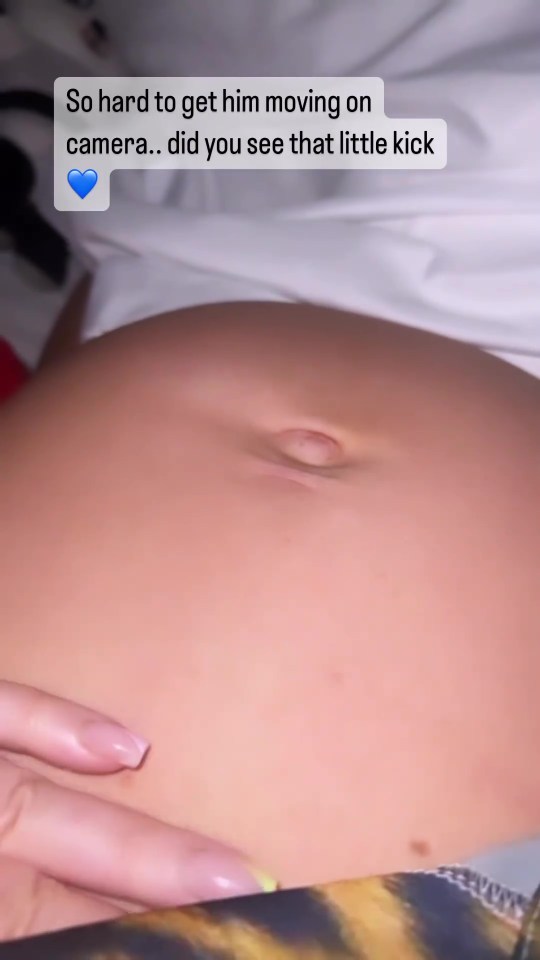 Pregnant Charlotte Dawson revealed huge baby milestone during adorable video