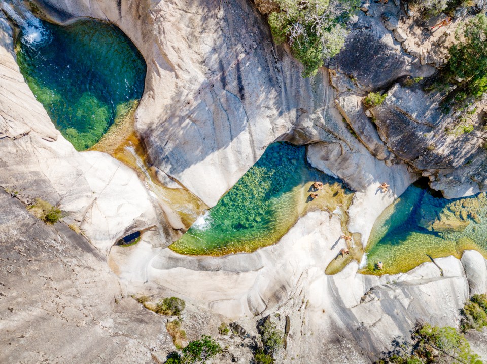 The island's stunning Purcaraccia waterfalls