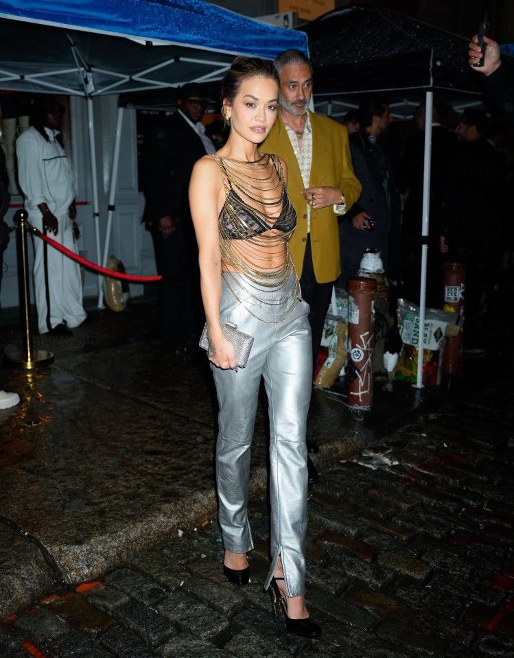 Rita ora headed out to an event baring all