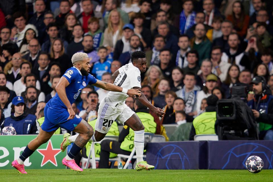 Vinicius Jr and Co gave Chelsea right-back Reece James a torrid evening