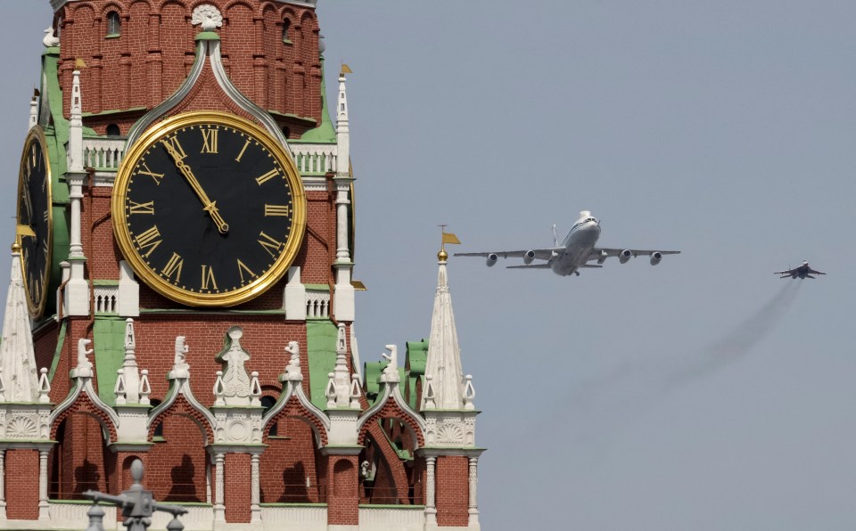 The Doomsday nuclear war post plane did took part in rehearsals but not the parade itself last year