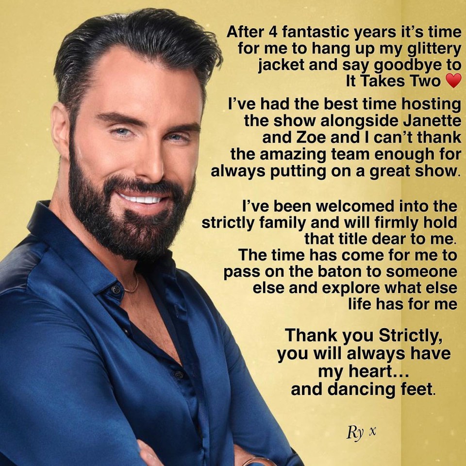 Rylan Clark quits Strictly