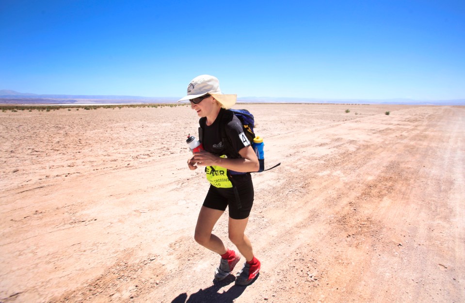 Joasia Zakrzewski won the women’s event in a long-distance race across the Atacama Desert in Chile in 2013