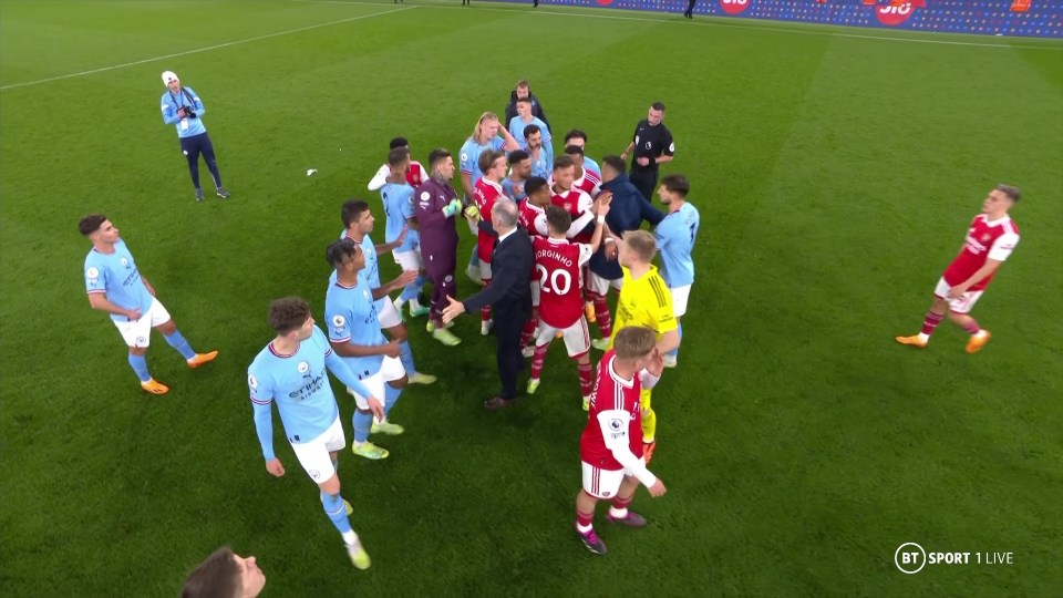 Tempers boiled during the aftermath of the huge title clash