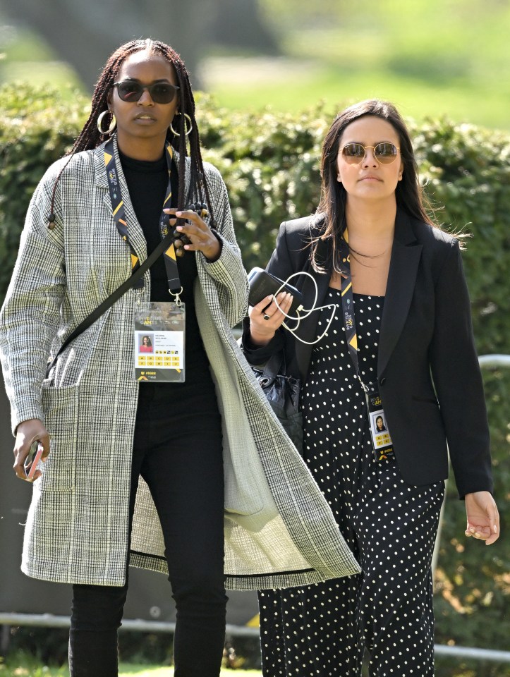 ShaMya Williams and Miranda Barbot, who both work for the Sussexes, in The Hague in 2022