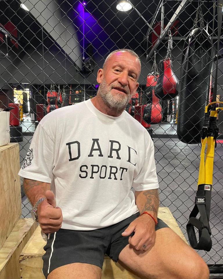 The 60-year-old still hits the gym hard