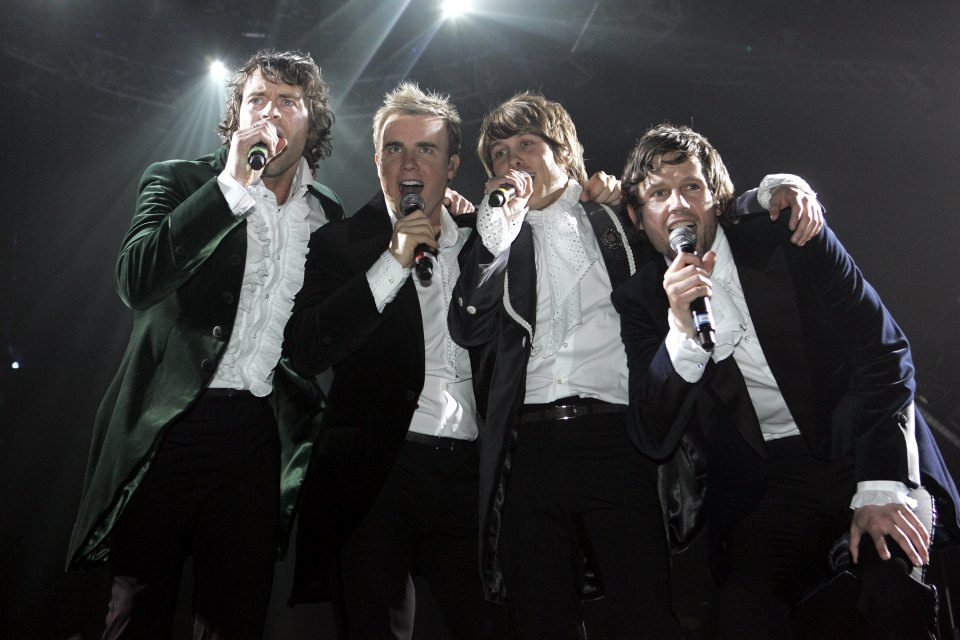 Four members of the iconic 90s boyband, minus Robbie Williams, went on tour in 2006