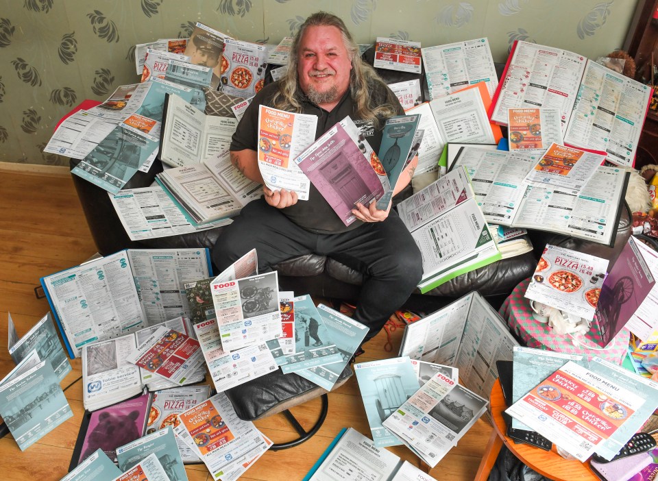 Stan Hartley has visited every Wetherspoons bar in the country and has a menu from each one