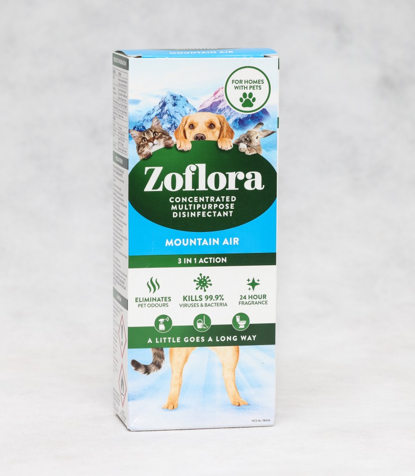 Zoflora's concentrated disinfectant is versatile