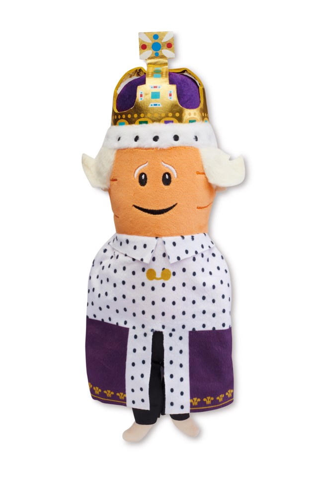 Kevin The Carrot soft toy has had a makeover for the Coronation