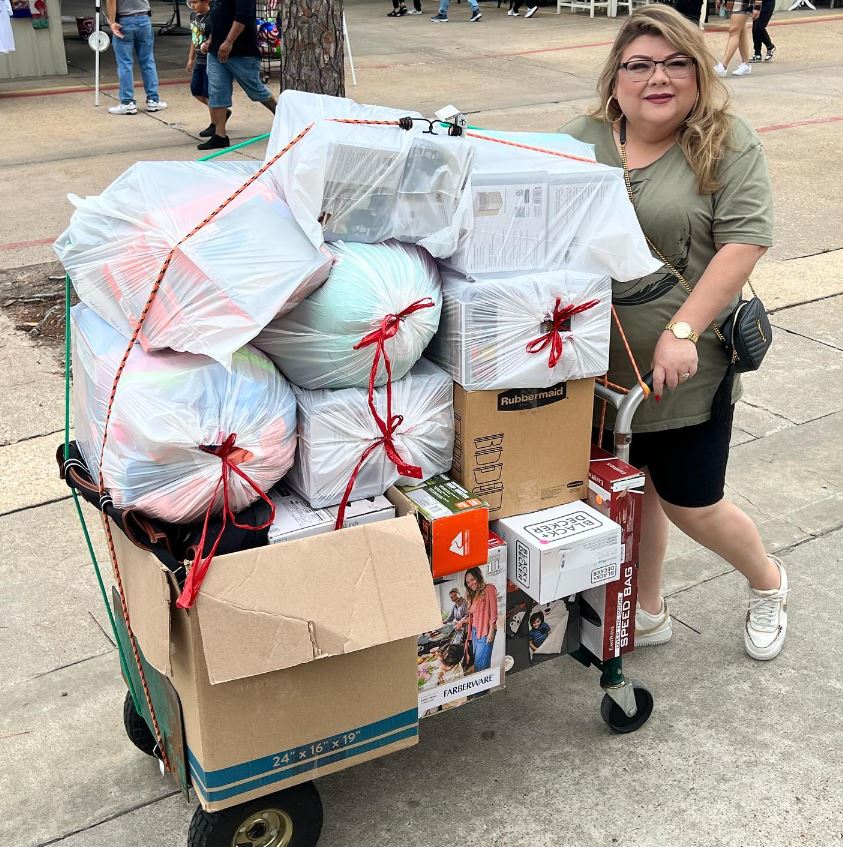 Monette now scours yard sales and clearance bins for items to sell at a profit