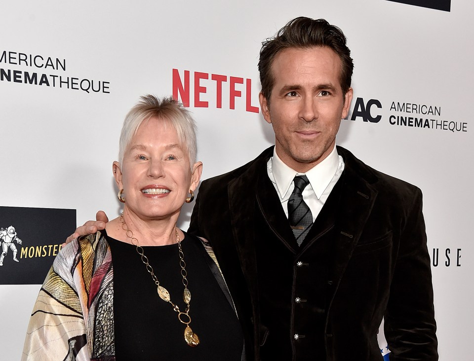 Ryan Reynolds with mum Tammy