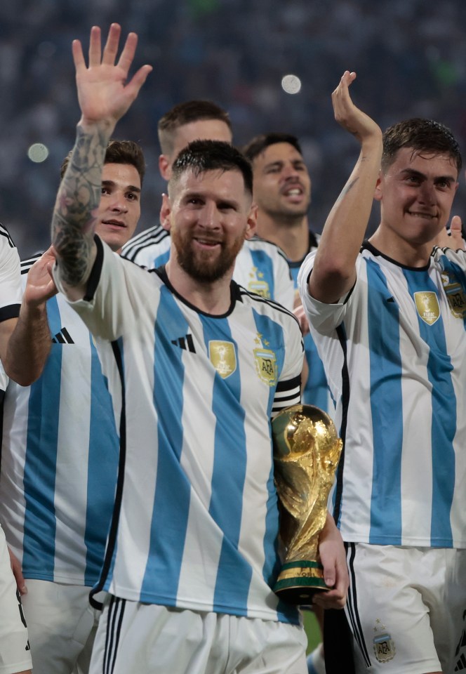 The tattoos were in response to Messi and Argentina's World Cup triumph last year