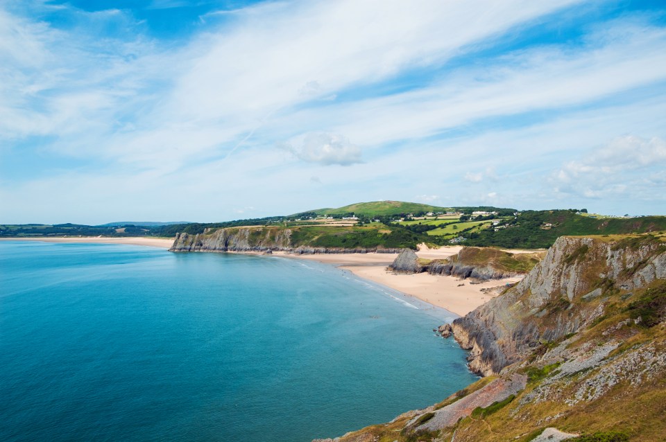 A beach in Wales has been named the prettiest in Britain