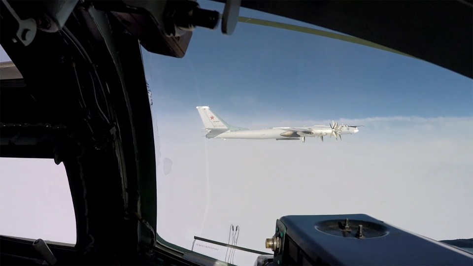 It comes as Russia flew two Tu-95 nuclear fighter jets