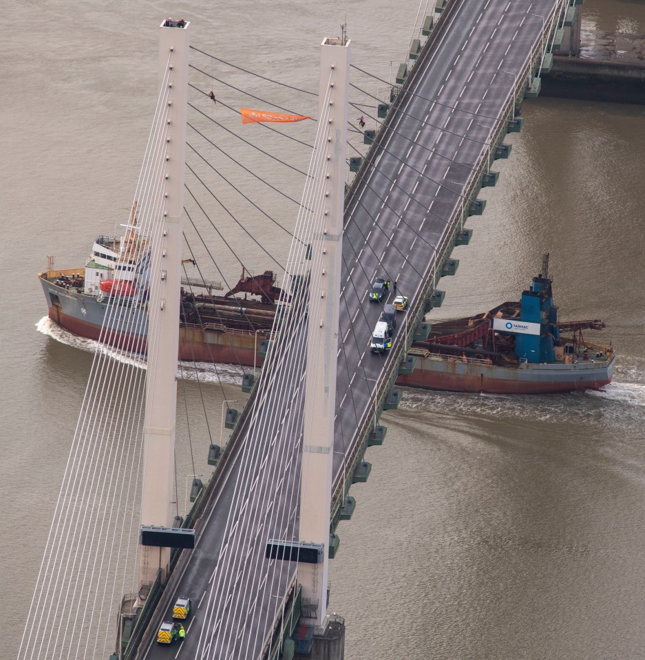 The Just Stop Oil yobs caused misery for thousands or ordinary motorists going about their daily tasks as the scaled the QE2 Bridge and camped in hammocks