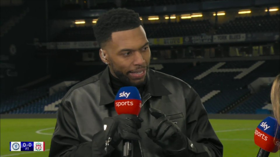 Fans noticed Daniel Sturridge's gloves while appearing on Sky Sports