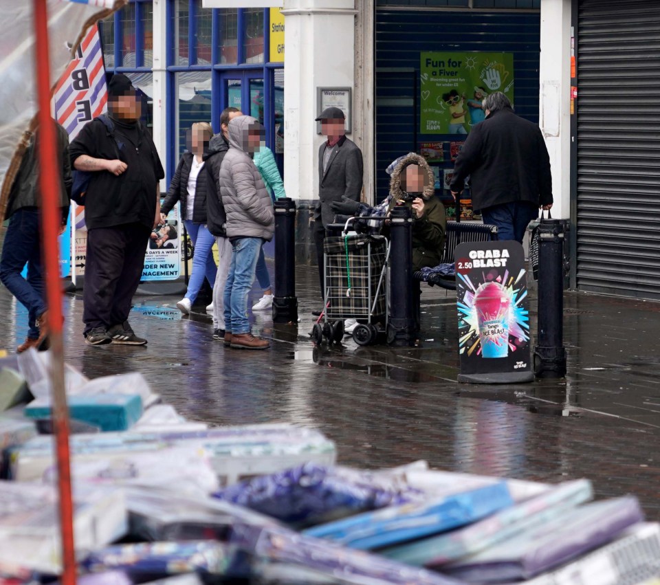 Groups of men and women drink extra-strong booze at 10am in Walsall