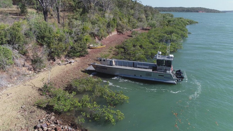 Craig added that he has to moor his ship on the mangroves, as there is no jetty