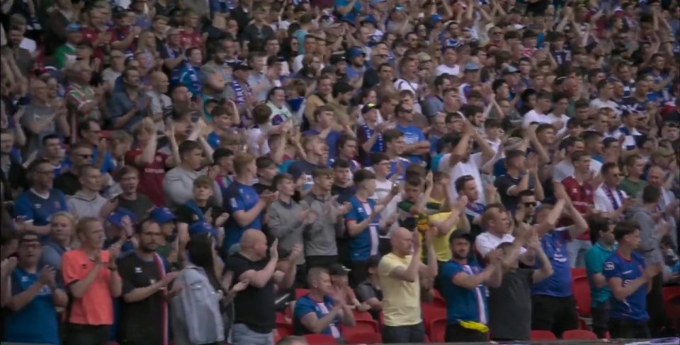 Carlisle United fans paid tribute to Lewis at Wembley