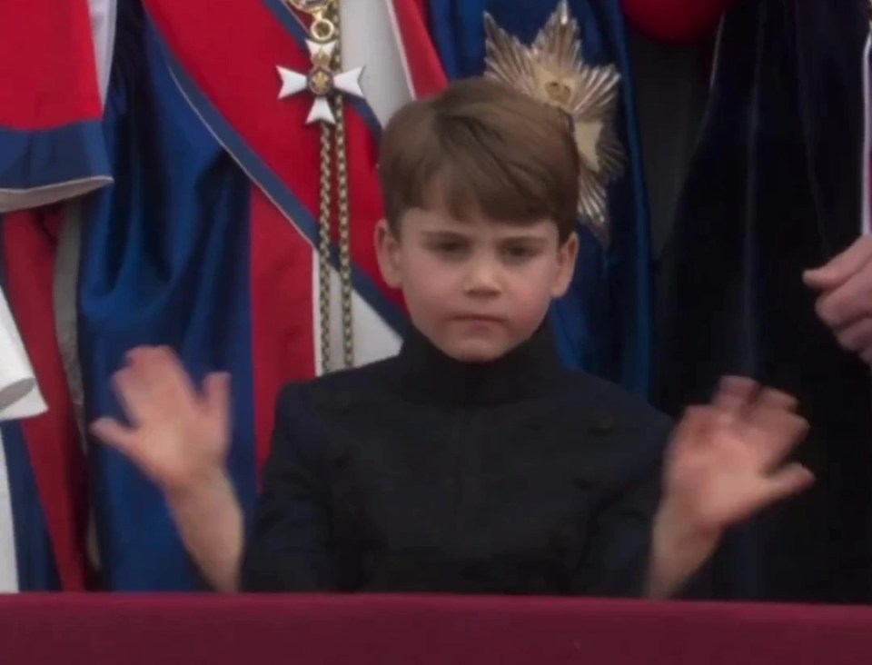 Prince Louis has delighted fans by showing off his new royal wave