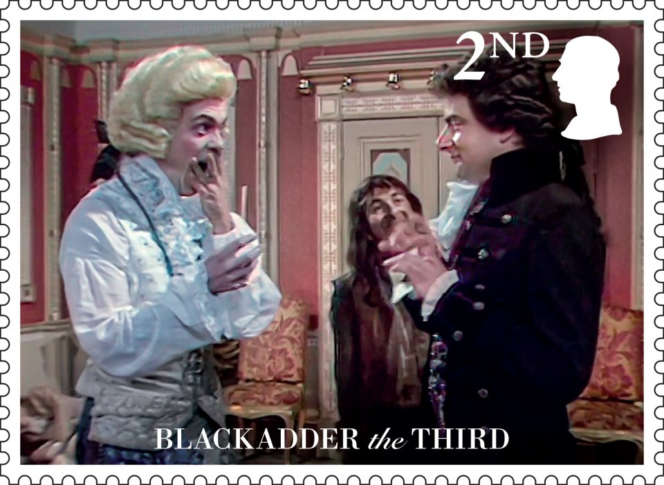 Hugh Laurie's Prince George, with his butler Edmund Blackadder and servant Baldrick played by Sir Tony Robinson in the third show's incarnation