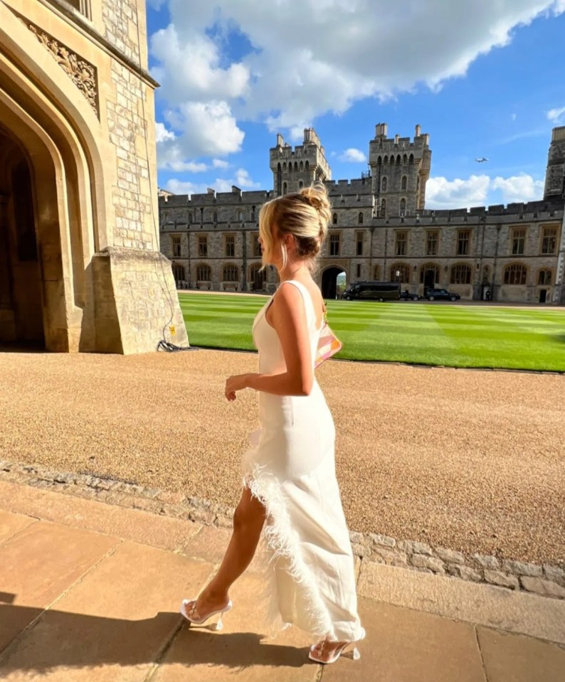 She was seen walking into the castle ahead of last night's Coronation concert