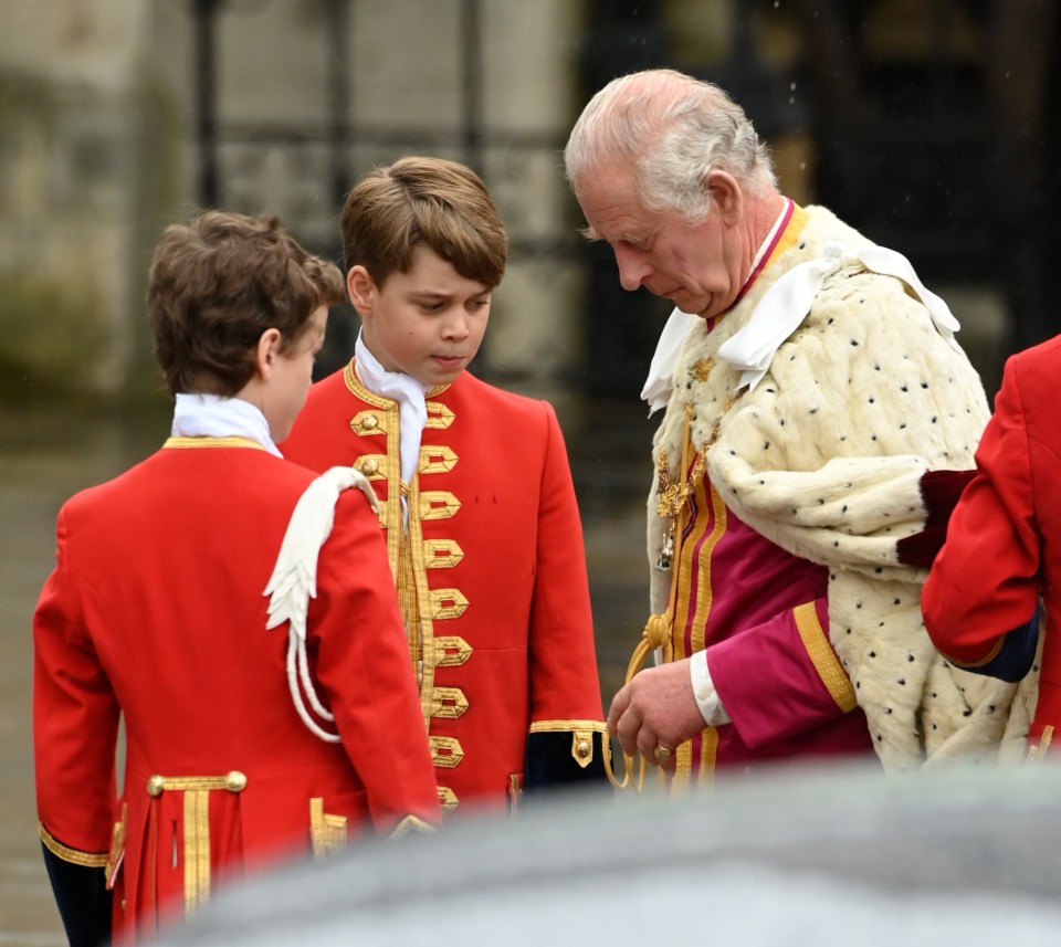 Prince George walked with immense dignity as he became the youngest ever future monarch to play a senior role in a Coronation