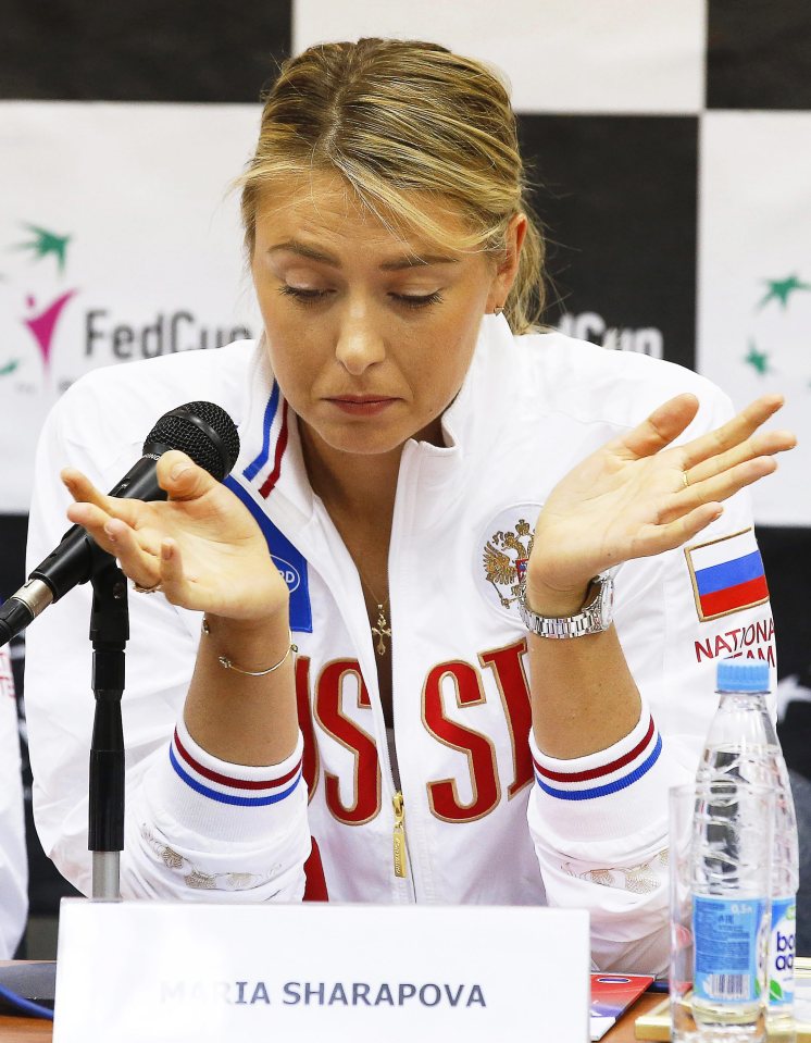 Sharapova was banned for 15 months from tennis