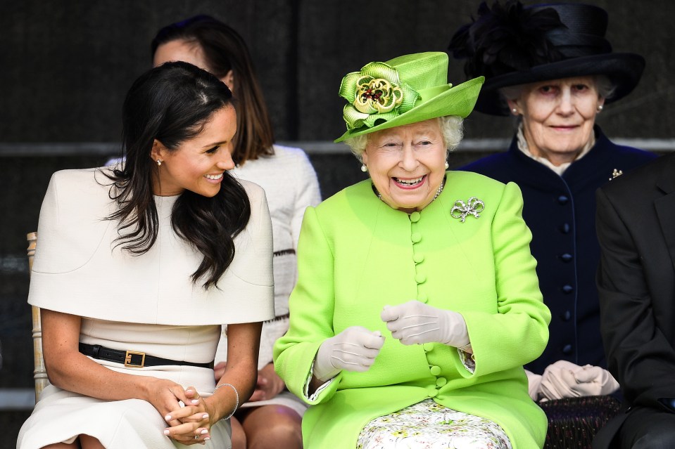 Meghan apparently learned how to take tea with the Queen from Fry in 2017