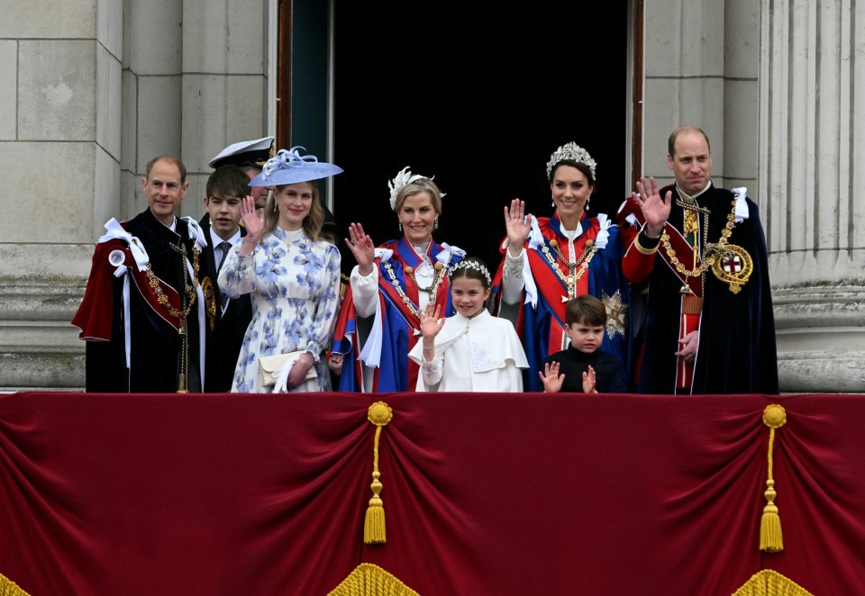 The Cambridges were joined by Sophie Wessex, Prince Edward and their children