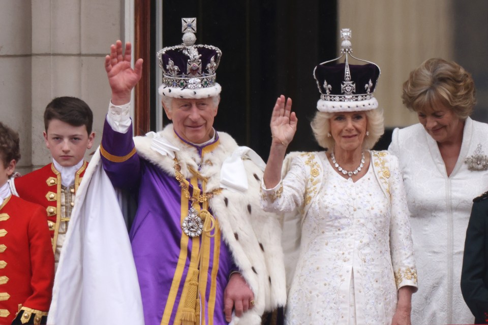 The rain cleared up as the Royal Family gathered for the Buckingham Palace balcony appearance