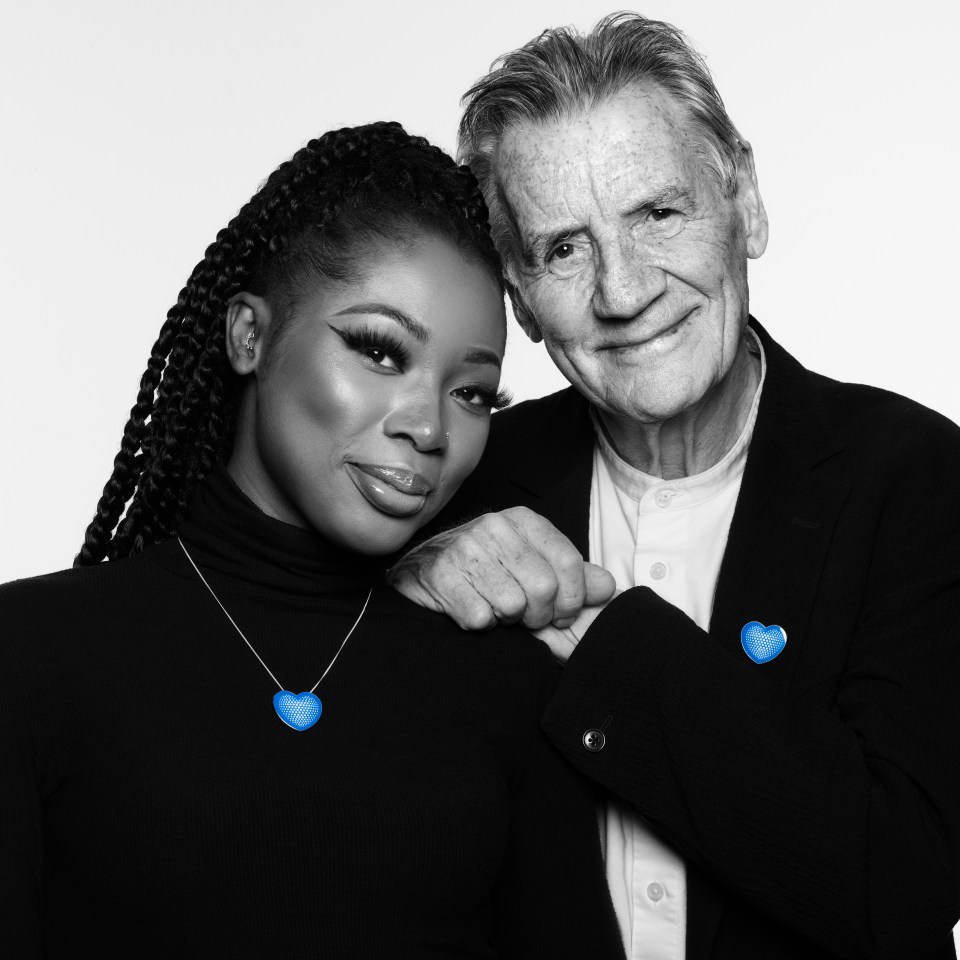 Stammer centre patron Michael Palin and nurse Nafisat Ibrahim