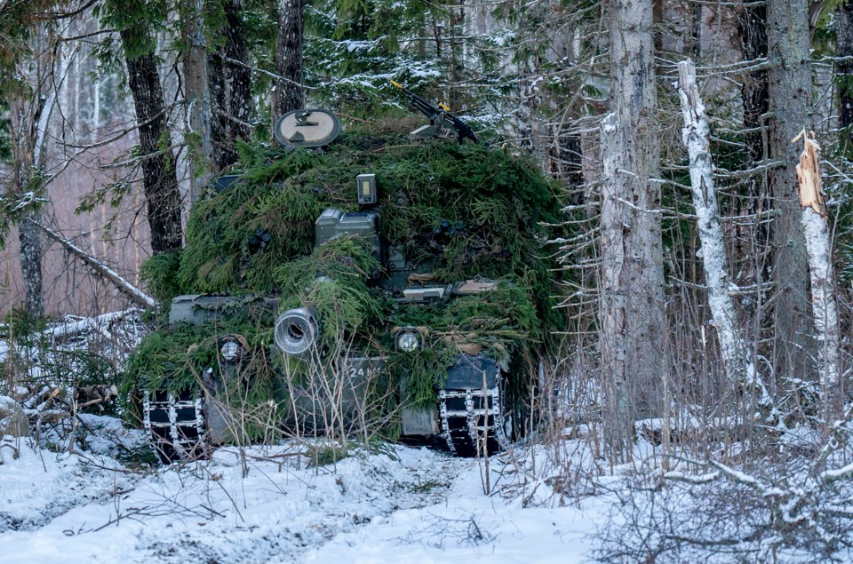 The AS-90s were being used as part of NATO war games in Estonia