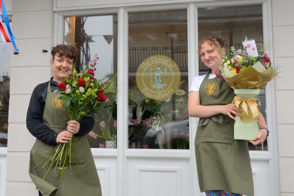 Mother-daughter team Deborah and Amelia Winthrope have supplied flowers for many of Charles's visits to Poundbury