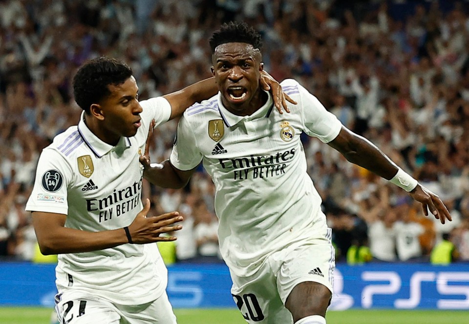 Vinicius Jr put Real Madrid in front with a thunderbolt from outside the area