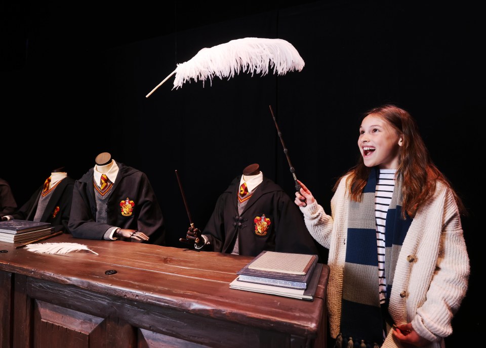 We discover how the background magicians make Hermione's feather move