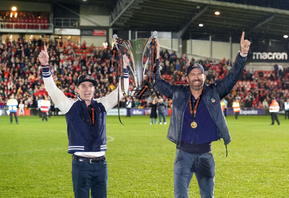 McElhenney and Ryan Reynolds are loving life at the Red Dragons' owners